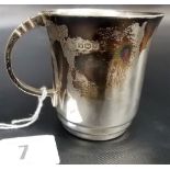 Modern silver Christening mug, maker FH, Sheffield 1964, weight 3.5oz approx.