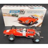 Rare Scalextric Super 124 Ferrari F1 24C 501 racing car within original box