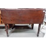 19th Century mahogany Pembroke table with single end drawer and opposing dummy drawer.