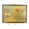 A large oil painting of a rustic village street - Image 9 of 12