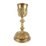 A continental silver gilt chalice