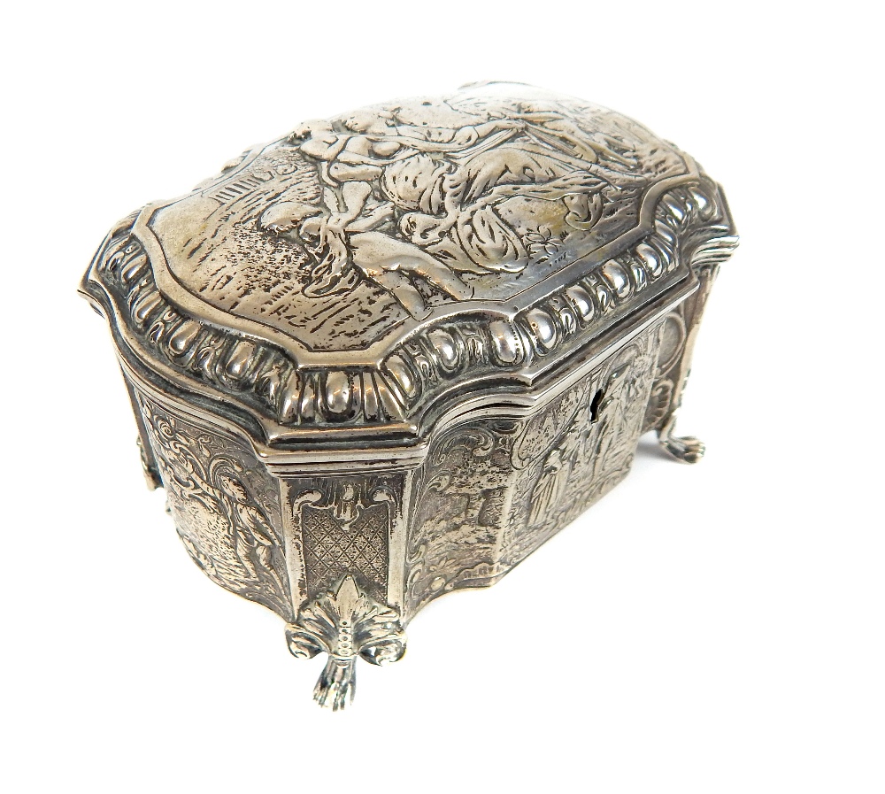 A German silver lidded casket - Image 11 of 27