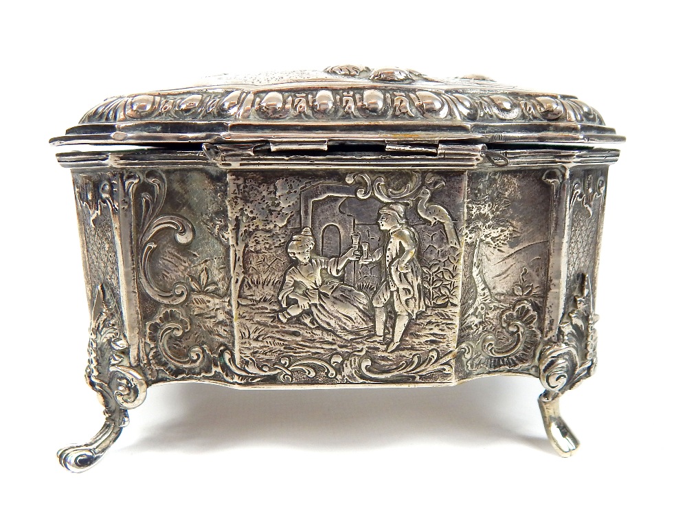 A German silver lidded casket - Image 23 of 27