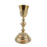 A silver gilt chalice