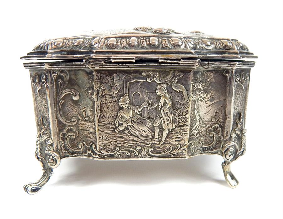 A German silver lidded casket - Image 5 of 27