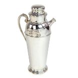 A giant silver plated cocktail shaker 40cm h.