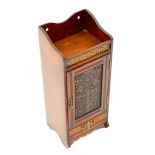 A late Victorian/ early Edwardian mahogany smokers cabinet/compendium
