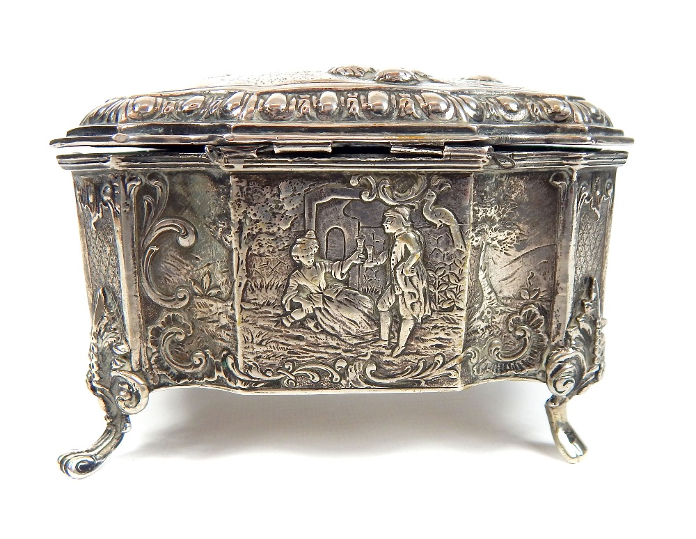 A German silver lidded casket - Image 14 of 27