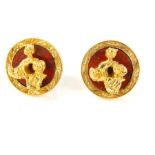 A pair of 18ct gold Salvador Dali clip earrings.