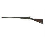 Charles Maybury, double barrel percussion cap sporting gun, (active Birmingham 1843 - 1873), steel