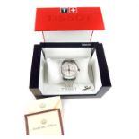 A Tissot 1853 stainless steel watch, presented by King Abdullah Bin Al Hussein of Jordan