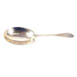 A Tiffany & Co solid silver serving spoon