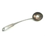 A large hallmarked silver ladle