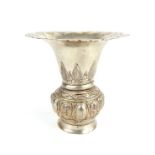 An Indonesian miniature silver spittoon, made for the Peranakan Chinese Market, 6 cm High, 115 g (