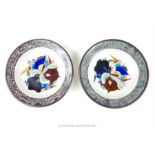 A pair of early 20th century Russian Soviet period porcelain dishes