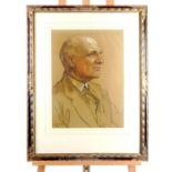 Violet Oakley, (American artist) pastel portrait of gentleman