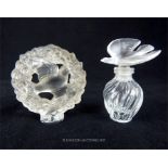 Two 20th century items of Lalique glass ware