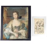 Two late 17th century /early 18th century pastel and pencil drawings