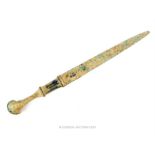 A Luristan bronze dagger
