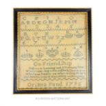 George III Needlework Sampler