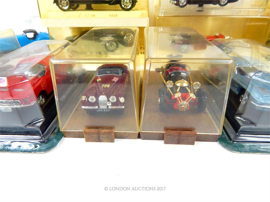 A large quantity of various model toy cars, all boxed and cased, including examples by Brumm - Image 5 of 6