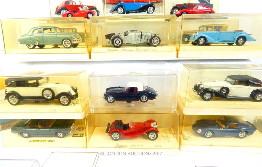 A large quantity of various model toy cars, all boxed and cased, including examples by Brumm - Image 3 of 6