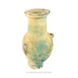 An Egyptian pottery vase