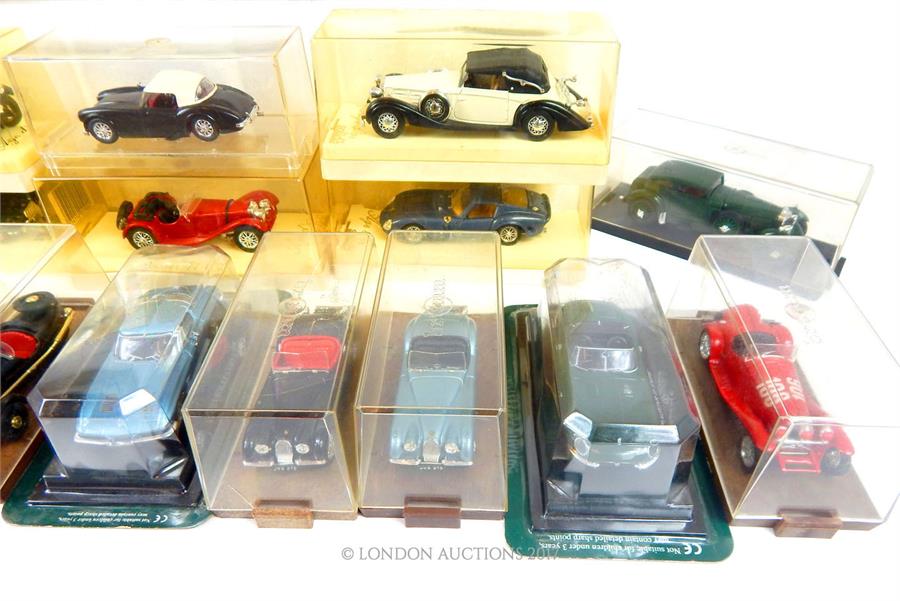 A large quantity of various model toy cars, all boxed and cased, including examples by Brumm - Image 4 of 6