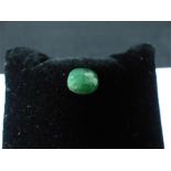 A 4.15 carat natural, faceted emerald (single stone)