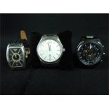 Three Designer gentleman's watches (Emporio Armani, Armani Exchange & Calvin Klein