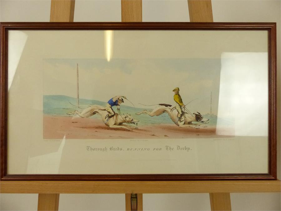 Pair of Ackermann humorous racing aquatints - Image 2 of 5