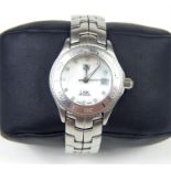 A fine, ladies Tag Heuer stainless steel watch