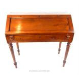 19th century style Anglo Indian teak fall front bureau