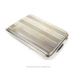 An Art Deco silver vesta case