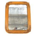 19th century French gesso wall mirror