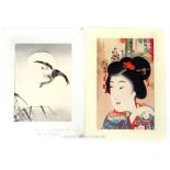 Two Japanese art works on paper