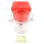 A French limited edition hand blown crystal wine bucket
