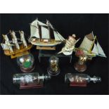 A collection of model boats