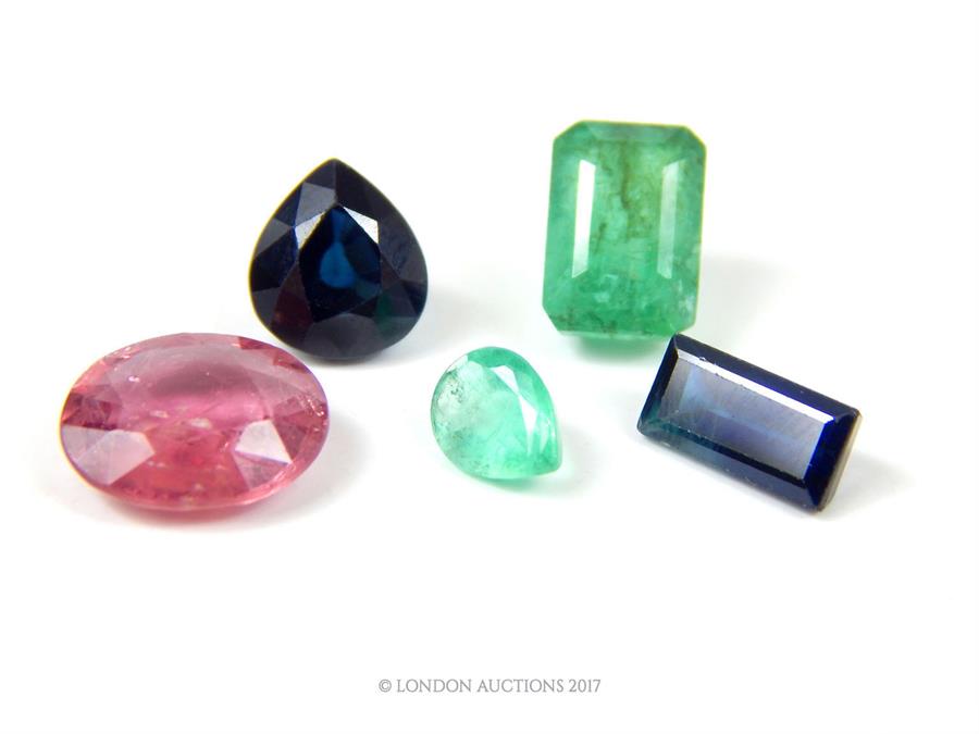Five loose gemstones
