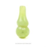 A 19th century, Chinese green jade perfume bottle stopper