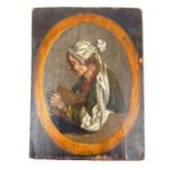 A 17th/18th century, possibly German, oil on paper laid to panel