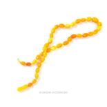 A fine, Baltic yellow amber, graduated, bead necklace