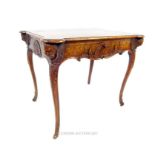 A fine 18th/19th century Italian carved walnut writing table