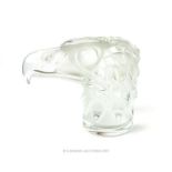 A 20th century, Lalique, frosted glass, eagle, car mascot