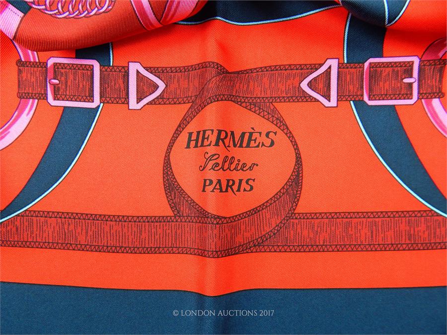 A c1970's Hermes silk scarf, made in France, in original Hermes box - Image 3 of 3
