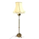 A fine, brass, Arts and Crafts standing lamp