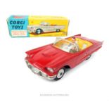 A Corgi Toys Ford Thunderbird-Open Sports (215s) with original box.