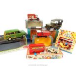 A Corgi Bash Street Kids and Minnie the Minx Morris J van and AEC bus together two other corgi die-