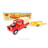 A Corgi Gift set No. 17, Land-Rover with trailer (without Ferrari model); featuring "Glidomatic