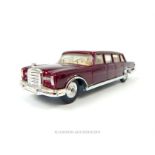 A Corgi Toys 247 die-cast model Mercedes-Benz 600 Pullman, with operating windscreen wipers and "